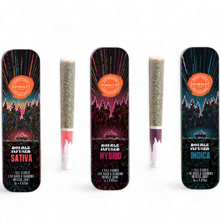 PRE-ORDER: Humboldt THCA Pre-Roll Double Infused 1/ct (Case ) / (S) Double Papaya (Case of 24)